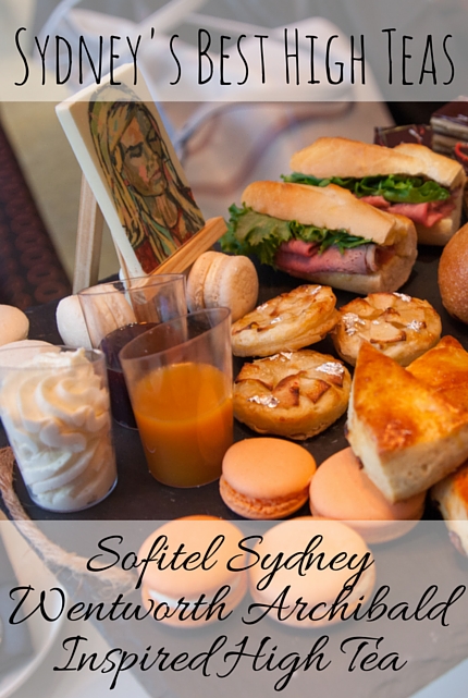 Archibald inspired high tea at the Sofitel Wentworth Sydney via christineknight.me