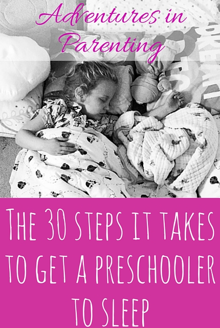 The 30 steps it takes to get a preschooler to sleep - christineknight.me