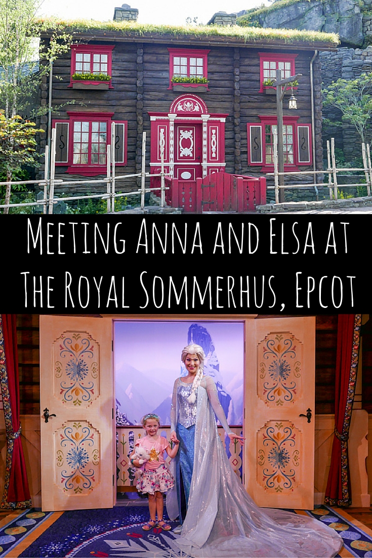 Meeting Anna and Elsa at the Royal Sommerhus Epcot via christineknight.me