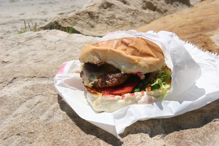 Standard Burger with Cheese ($6.50). Photo by Katia Barker