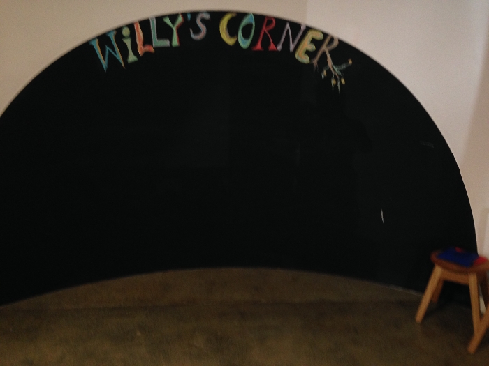 Willy's corner for kids. Photo by Emily Staresina.