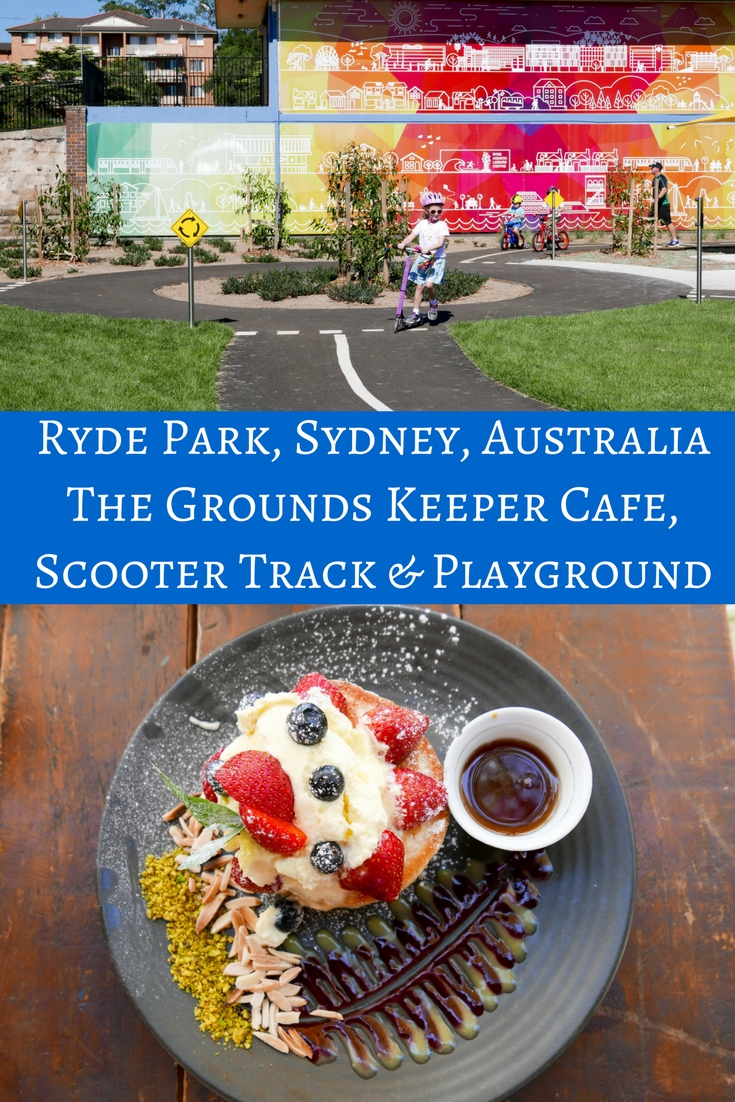 Ryde Park: The Grounds Keeper Cafe, Playground & Scooter Bike Track, Sydney, Australia