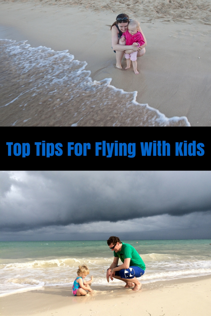 Top Tips For Flying With Kids #flyingwithkids #familytravel via christineknight.me
