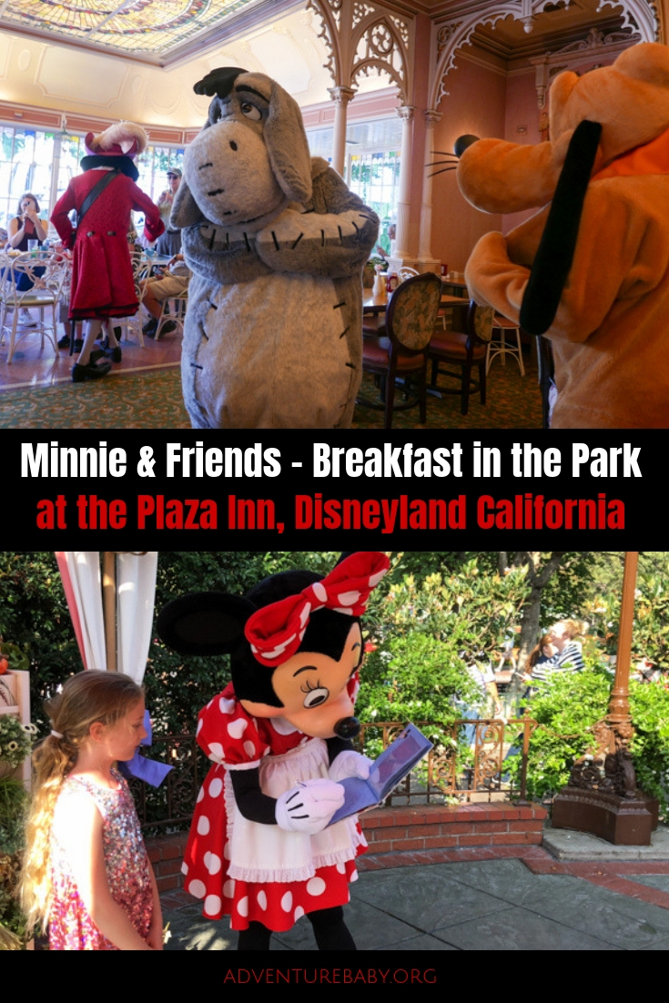Minnie & Friends Breakfast in the Park at the Plaza Inn, Disneyland