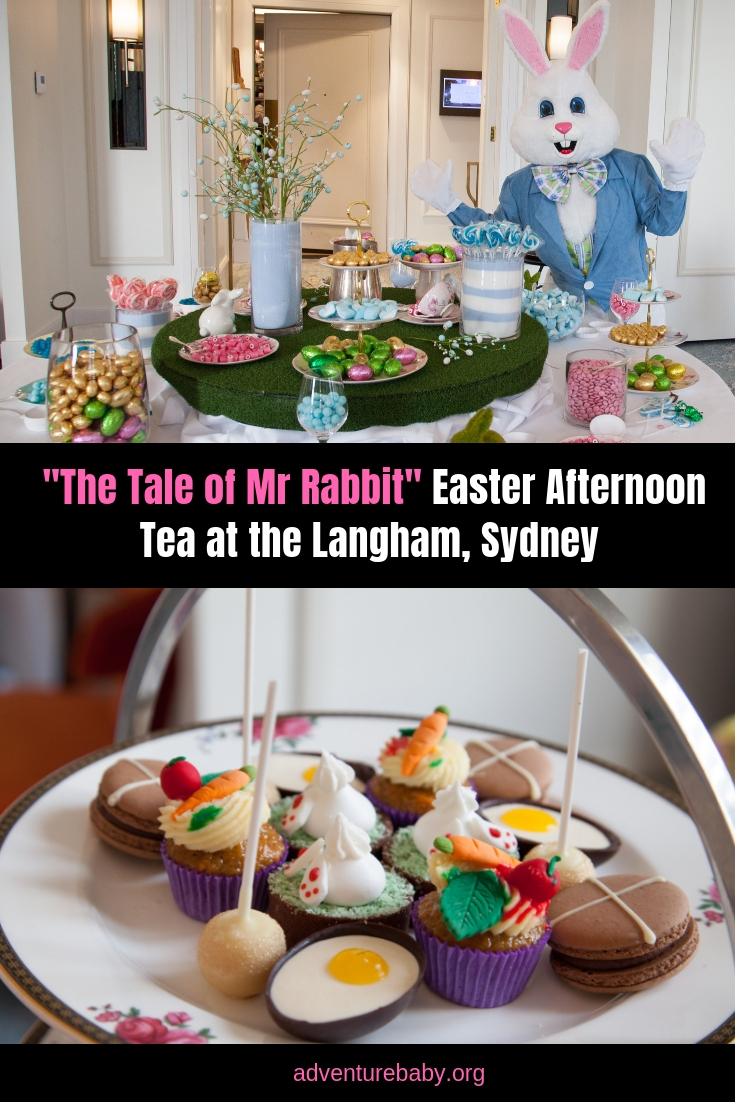 "The Tale of Mr Rabbit" Easter Afternoon Tea at the Langham, Sydney