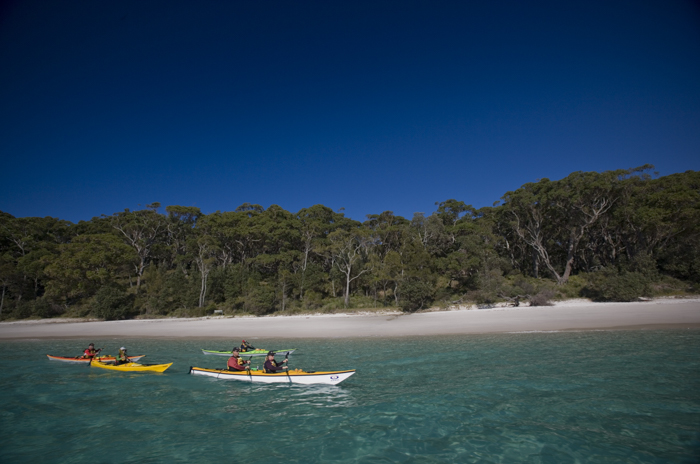 Kayaking at Murrays Beach at Booderee National Park, Jervis Bay