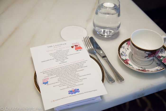 The Langham, Melbourne, Peppa Pig High Tea